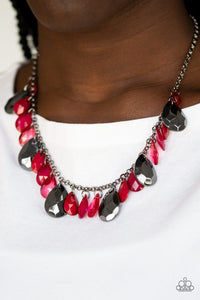 Paparazzi - Hurricane Season - Red Necklace