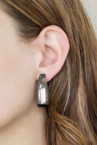 Paparazzi - Gypsy Belle - Black Hoop Earrings