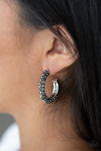 Paparazzi - Dont Mind The STARDUST - Silver Hoop Earrings