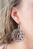 Paparazzi - Choose To Sparkle - Black Earrings