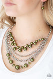 Paparazzi - Rockin Rockette - Green Necklace