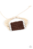 Paparazzi Accessories - Beachology - Brown Urban Bracelet - Travona's Dazzling Jewels