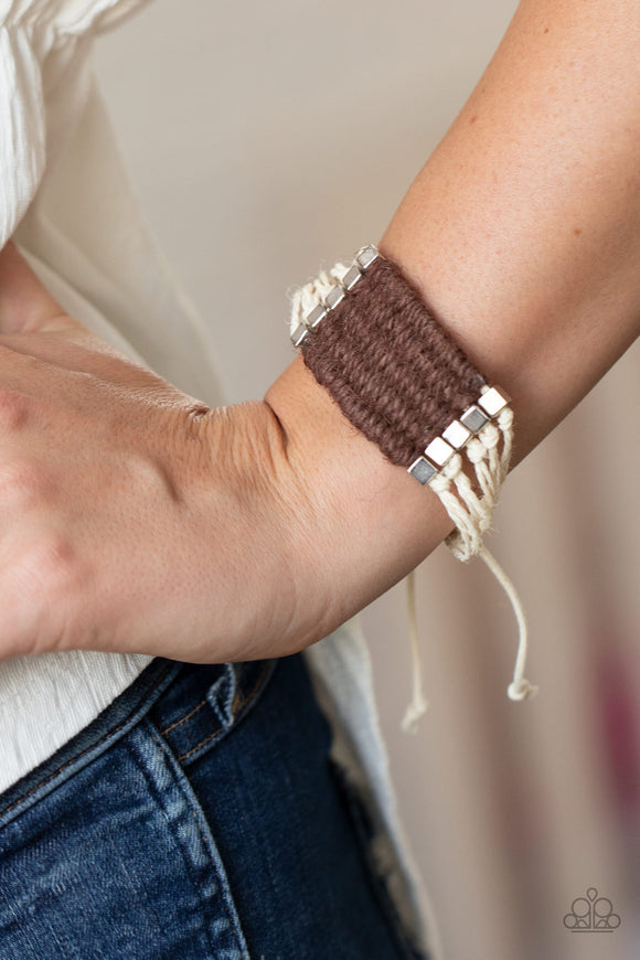 Paparazzi Accessories - Beachology - Brown Urban Bracelet - Travona's Dazzling Jewels