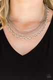 Paparazzi Accessories - Intensely Industrial - Brown Chain Necklace - Travona's Dazzling Jewels