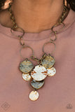 Paparazzi - Learn the HARDWARE Way - Brass Necklace - Travona's Dazzling Jewels