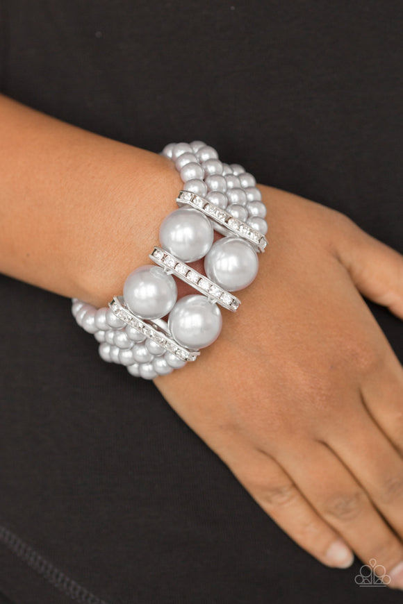 Paparazzi Accessories - Romance Remix - Silver Bracelet - Travona's Dazzling Jewels