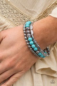 Paparazzi - Trail Mix Mecca - Blue Bracelet