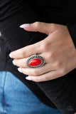 Paparazzi - Desert Heat - Red Stone Ring