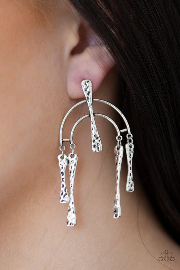 Paparazzi - ARTIFACTS Of Life - Silver Earrings