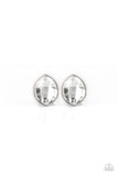 Paparazzi - Movie Star Sparkle - White Stud Earrings