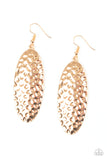 Paparazzi - Radiantly Radiant - Gold Earrings