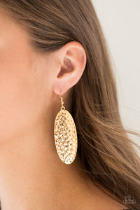 Paparazzi - Radiantly Radiant - Gold Earrings