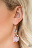 Paparazzi - Swept Away - Pink Earrings