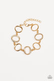 Paparazzi - Beautiful Inside and Out - Gold Bracelet