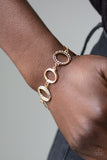 Paparazzi - Beautiful Inside and Out - Gold Bracelet