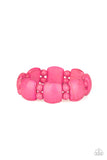 Paparazzi - Dont Be So NOMADIC! - Pink Stretch Bracelet