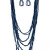 Paparazzi Accessories - Totally Tonga - Blue Necklace - Travona's Dazzling Jewels