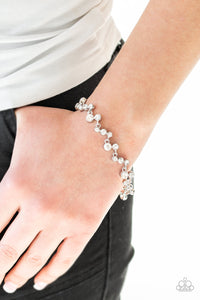 Paparazzi - Starlit Stunner - White Bracelet