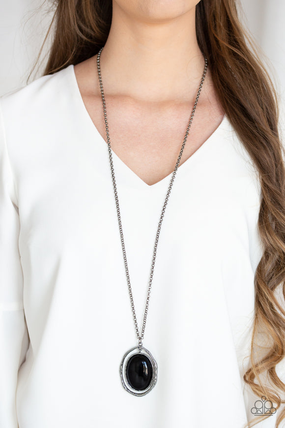 Paparazzi - Harbor Harmony - Long Black Necklace