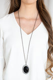 Paparazzi - Harbor Harmony - Long Black Necklace