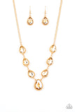 Paparazzi - Socialite Social - Gold Necklace