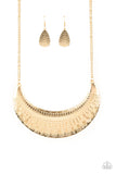 Paparazzi - Large As Life - Gold Necklace