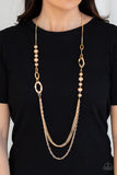 Paparazzi - Modern Girl Glam - Long Gold Necklace