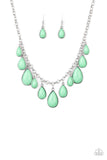 Paparazzi - Jaw-Dropping Diva - Green Necklace