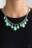 Paparazzi - Jaw-Dropping Diva - Green Necklace