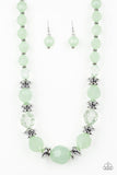 Paparazzi - Dine and Dash - Green Necklace