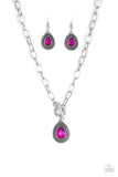 Paparazzi - Sheen Queen - Pink Toggle Necklace