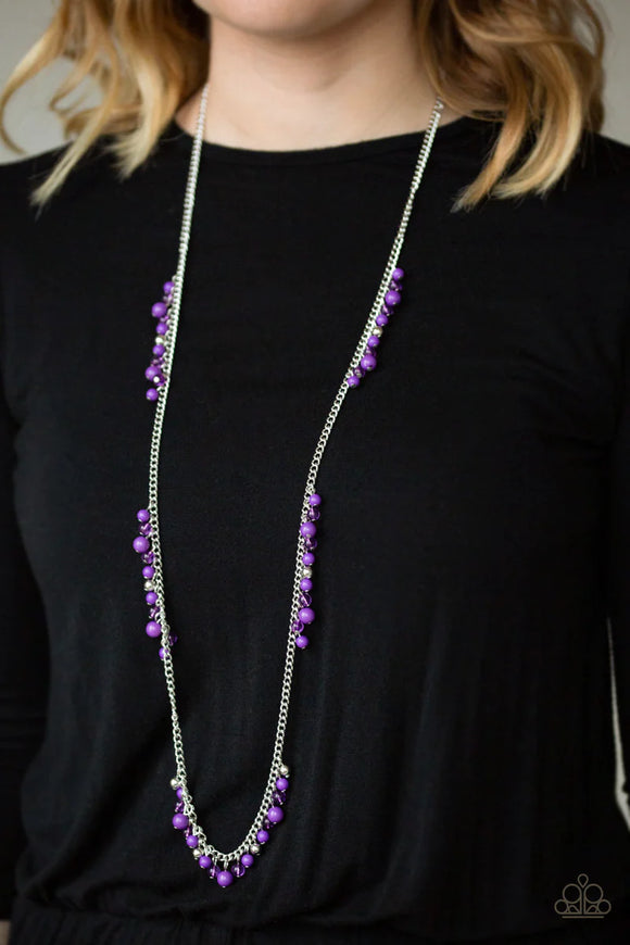Paparazzi - Miami Mojito - Purple Necklace