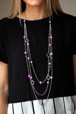 Paparazzi - Brilliant Bliss - Purple Layered Necklace