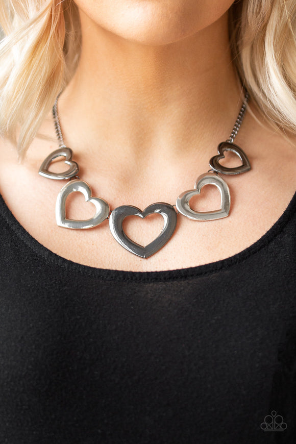 Paparazzi - Hearty Hearts - Multicolored Necklace