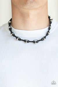 Paparazzi - WOOD You Believe It? - Black Urban Necklace