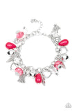 Paparazzi - Completely Innocent - Pink Charm Bracelet