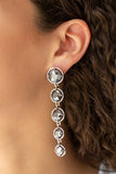 Paparazzi Accessories - Drippin In Starlight - Silver Earrings - Travona's Dazzling Jewels