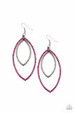 Paparazzi - High Maintenance - Pink Earrings