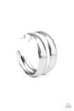 Paparazzi - Infinite Incandescence - Silver Hoop Earrings