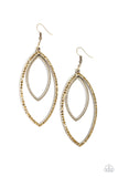 Paparazzi - High Maintenance - Brass Earrings