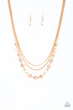 Paparazzi - Tour de Demure - Gold Necklace