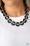 Paparazzi - Fashionista Fever - Black Necklace