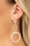 Paparazzi - On The Glamour Scene - Gold Earrings