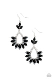 Paparazzi - Extra Exquisite - Black Earrings