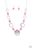 Paparazzi - Zen Trend - Pink Necklace