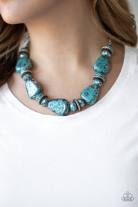 Paparazzi - Prehistoric Fashionista - Blue Necklace