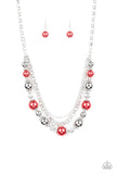 Paparazzi - 5th Avenue Romance - Red Necklace