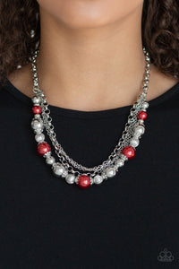 Paparazzi - 5th Avenue Romance - Red Necklace