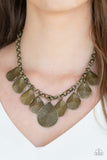 Paparazzi - Texture Storm - Brass Necklace