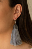 Paparazzi - Razzle Riot - Silver Fringe Earrings